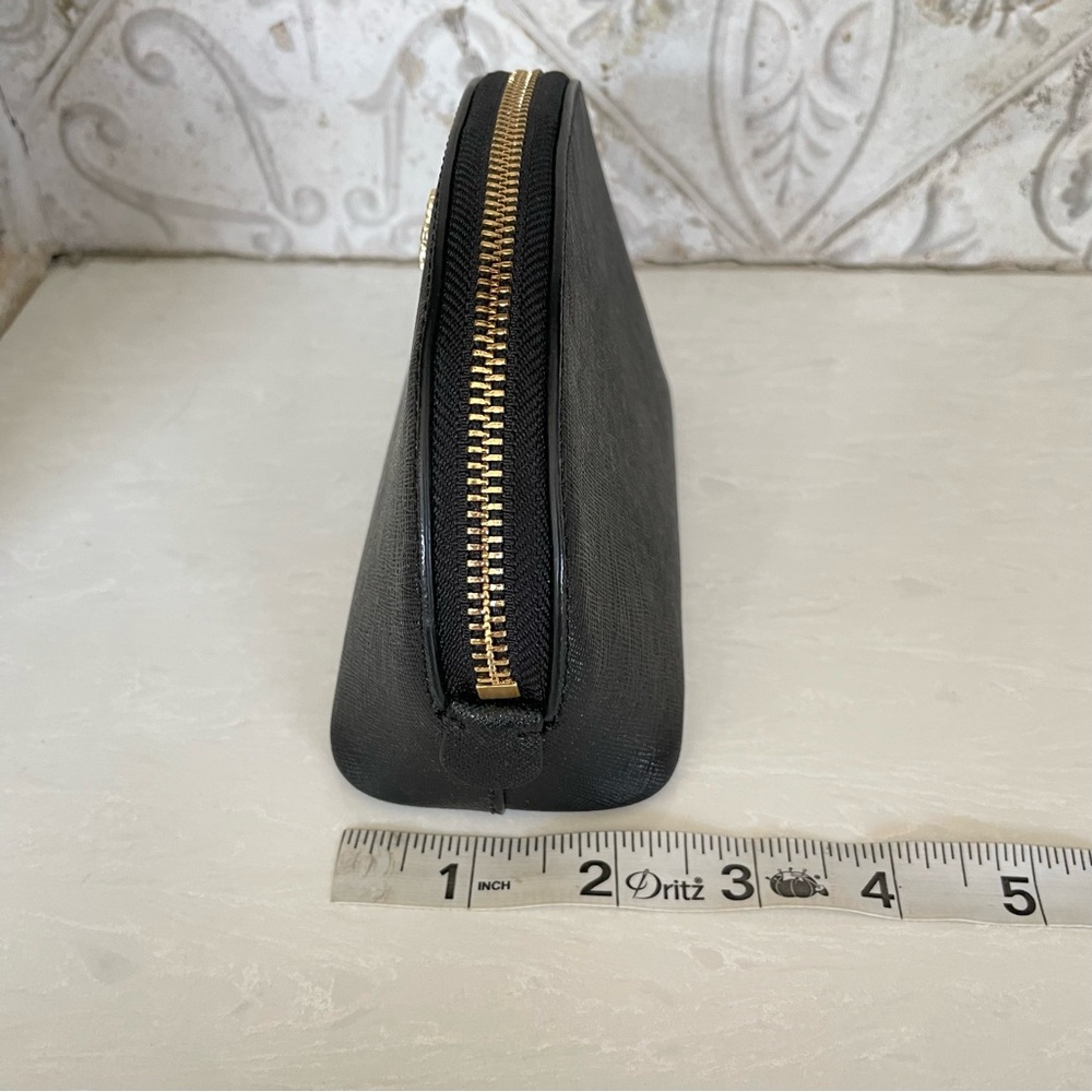 Tory Burch - Robinson Small Makeup Bag- Black - Picture 11 of 14